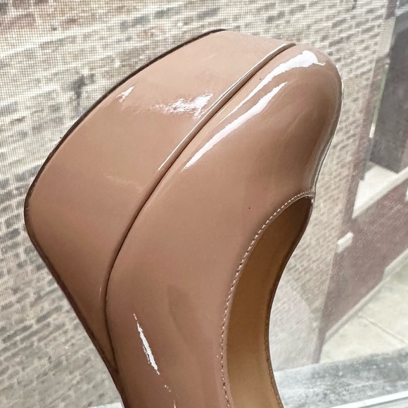 🌺Authentic CHRISTIAN LOUBOUTIN 🌺👠 Bianca 120 Patent calf Nude size 38.5 - Picture 11 of 16